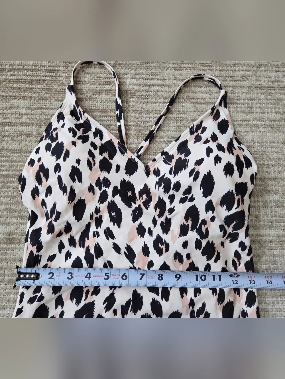 Kona Sol Target Women Leopard Print One Piece Swimsuit - Picture 4 of 12